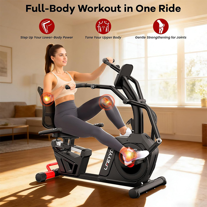 Pooboo Recumbent Exercise Bike - đánh giá và giá Exercise Bike Magnetic Resistance