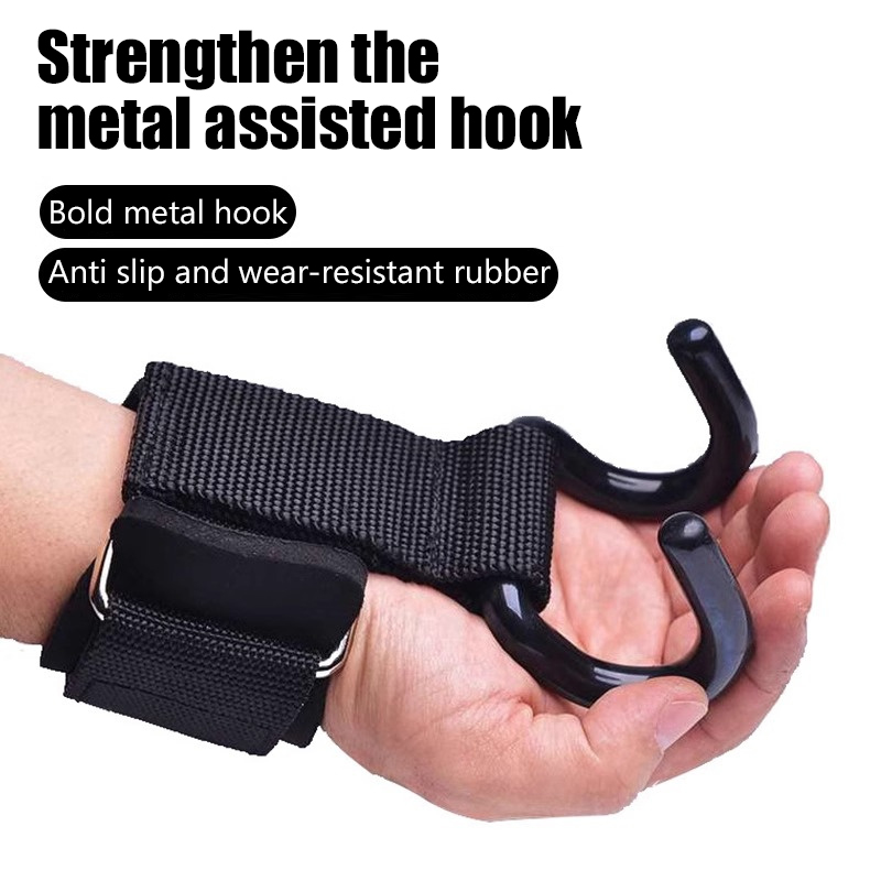 【F】2Pcs Weight Lifting Hooks H - đánh giá và giá Wrist Wraps Weightlifting Support