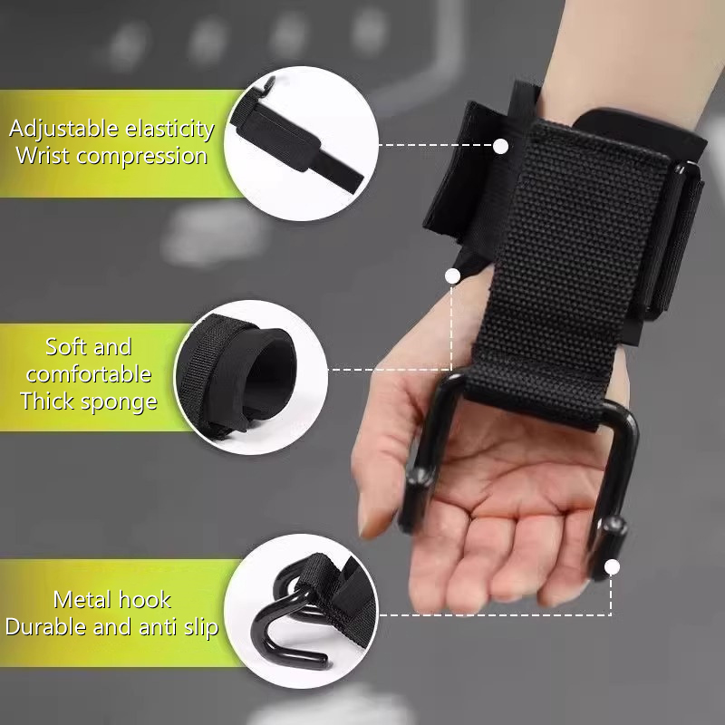 【F】2Pcs Weight Lifting Hooks H - đánh giá và giá Wrist Wraps Weightlifting Support