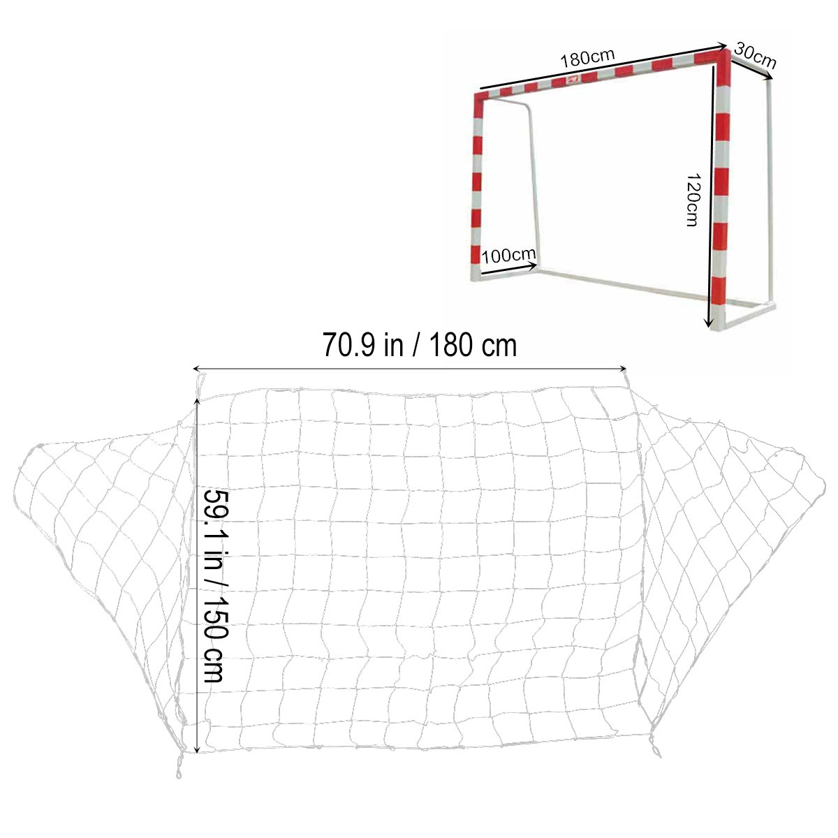 Football Net Durable Polypropy - đánh giá và giá Team Sports