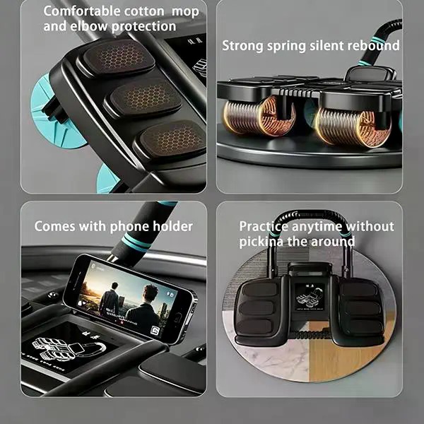 4-Wheel Recoil Ab Roller with  - đánh giá và giá Ab Roller Wheel With Elbow Support