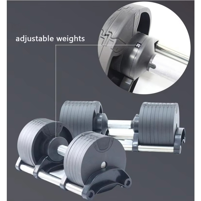 Gym Fitness Equipment 20kg 24k - đánh giá và giá Adjustable Dumbbell Pair 40Kg