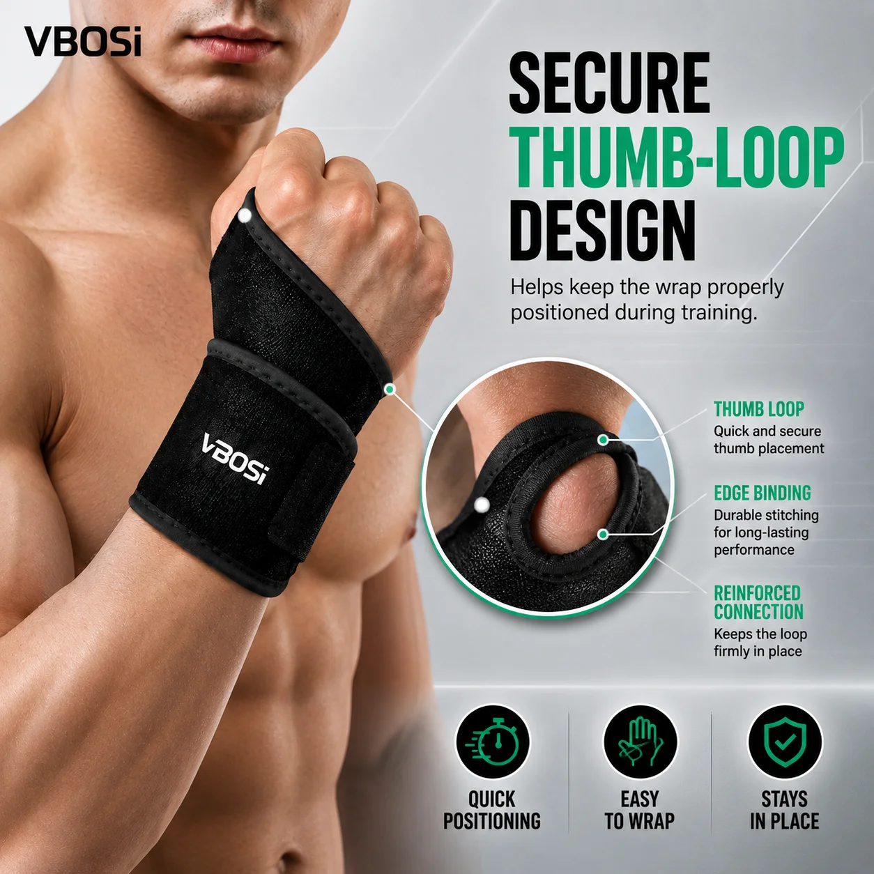 VBSOi Adjustable Wrist Support - đánh giá và giá Wrist Wraps Weightlifting Support