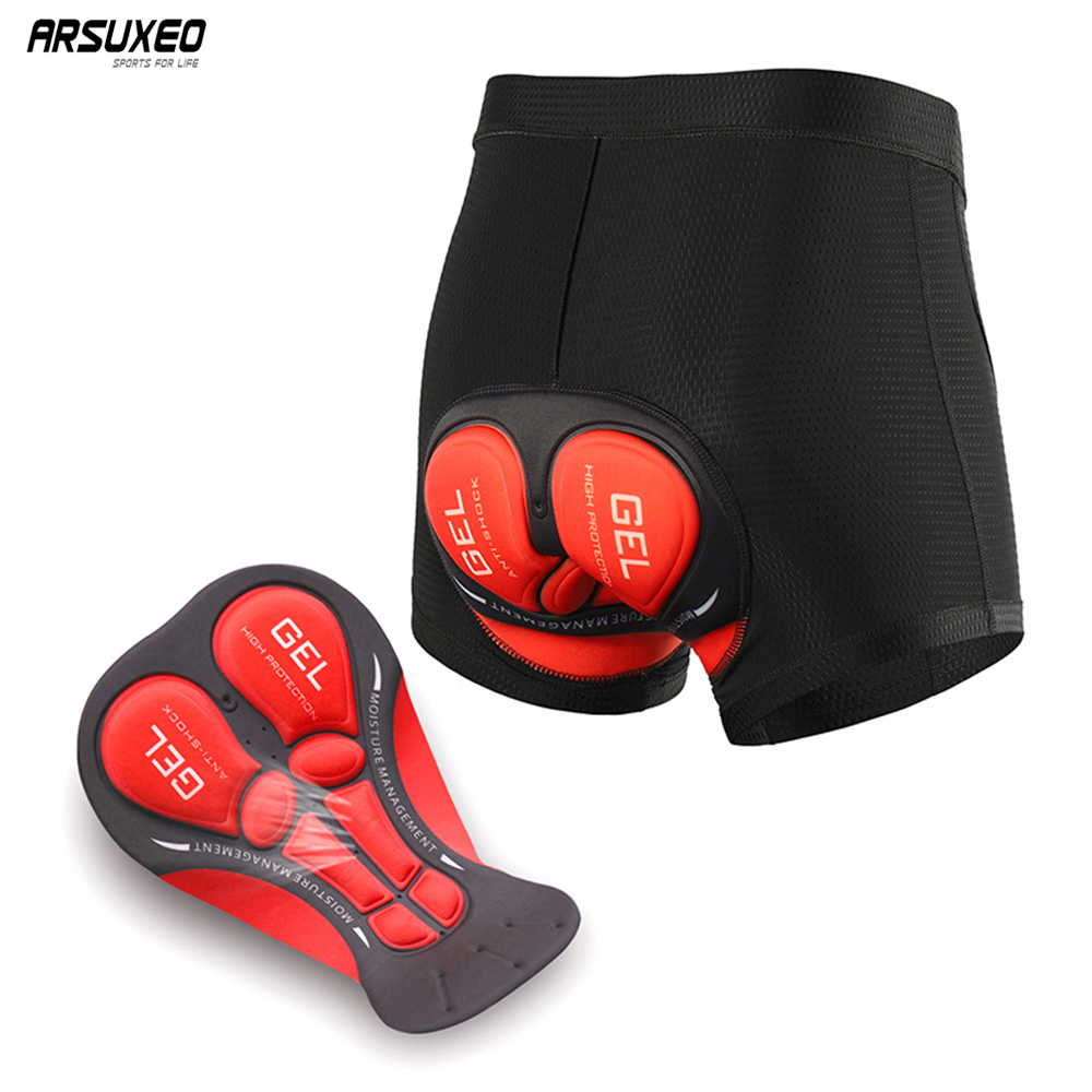 ARSUXEO Nam Quần Short Đạp Xe  - đánh giá và giá Padded Cycling Shorts 5D Gel